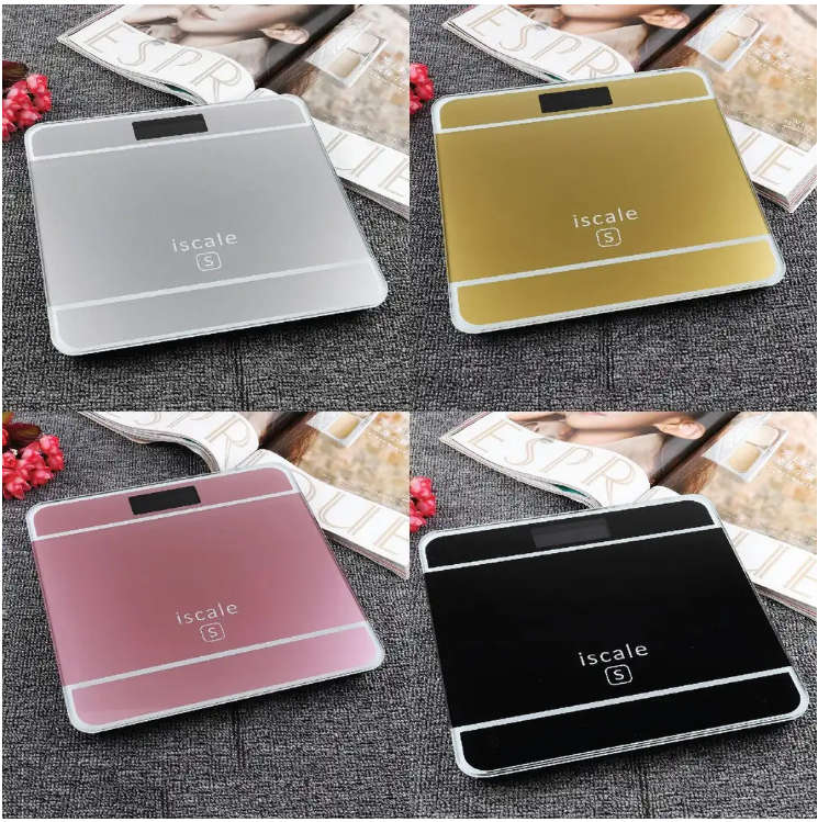 Electronic Scale -  LCD Bathroom Scale  (Random Colours & Designs)