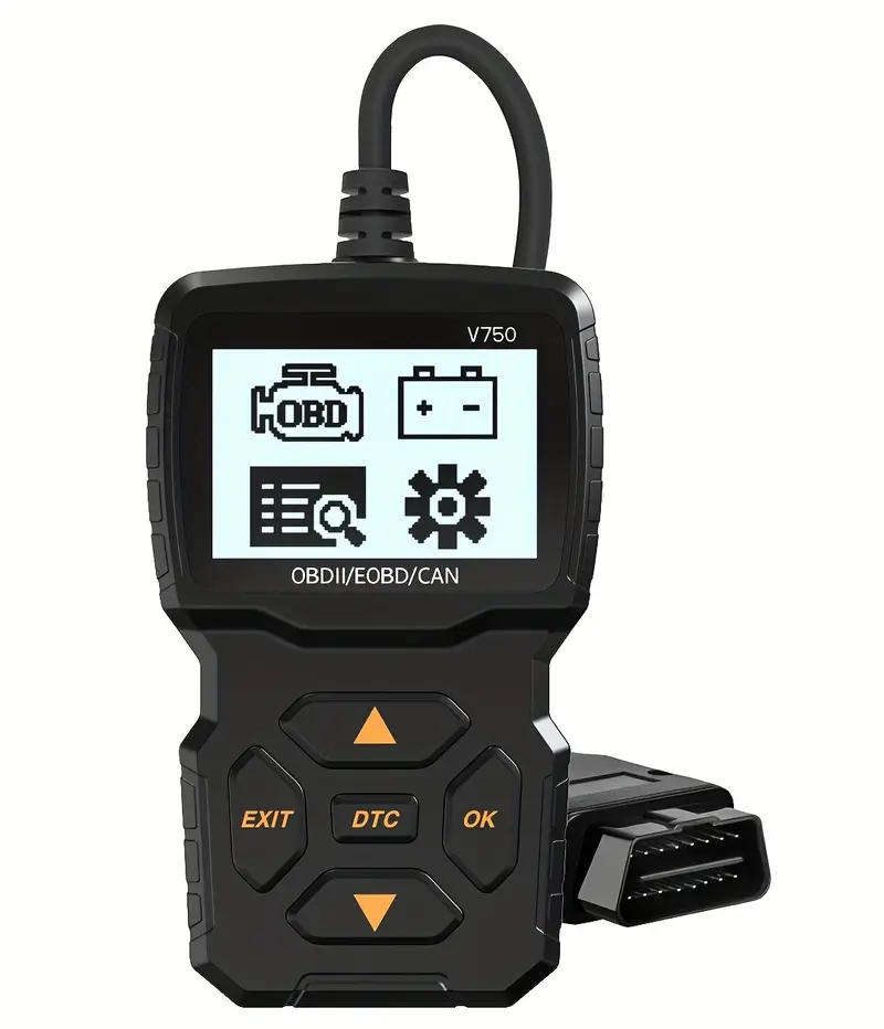V750 2.4 inch Big Screen Car Fault Detector Code Reader OBD2 Scanner Diagnostic Tool Car Since 1996