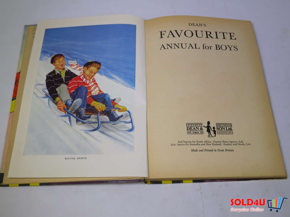 Dean's Favourite Annual for Boys by Geoffrey Morton