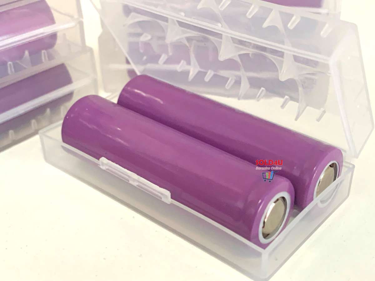 18650 Li-ion Rechargeable Battery 3.7V [ set of 2 in Plastic Box ]