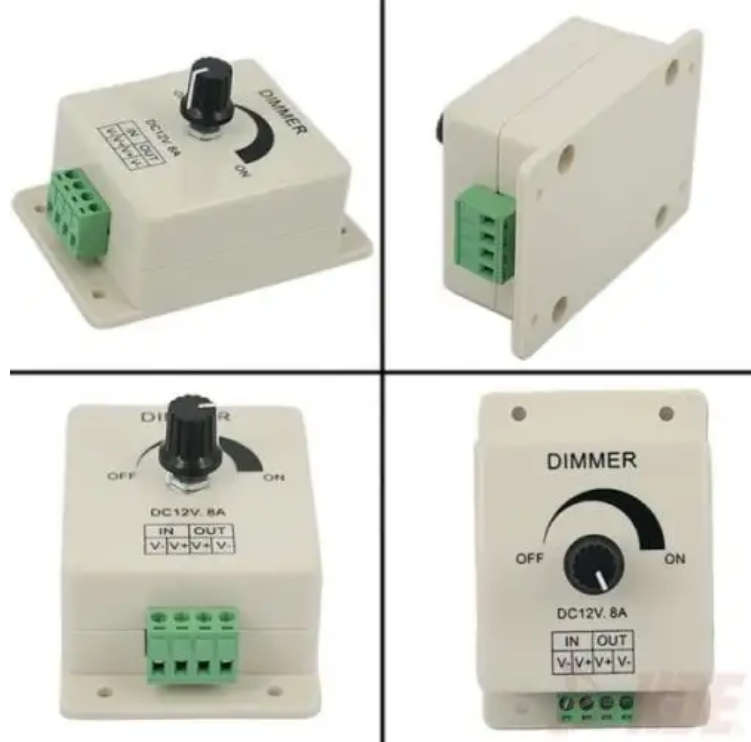 12V 8A DC Dimmer Switch Modulator Adjustable Controller for LED Light And Strip