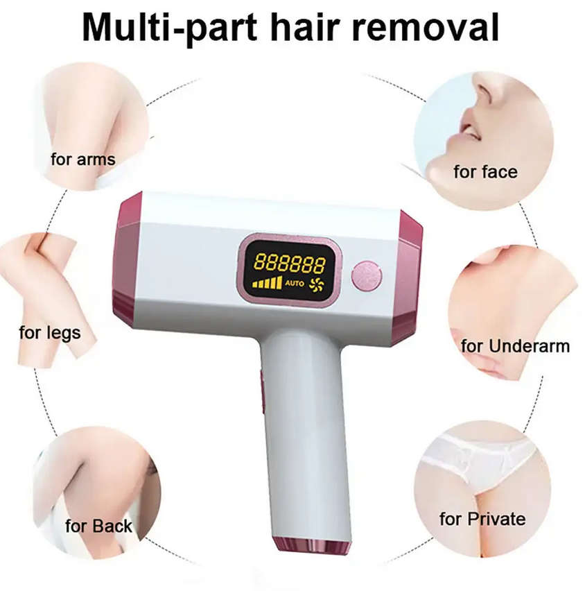 IPL Laser Hair Removal Machine Laser Epilator comes with Razor & Protective Glasses