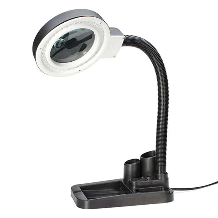 LED Desk Lighting Magnifier Lamp Light 5X to 10X Magnifier