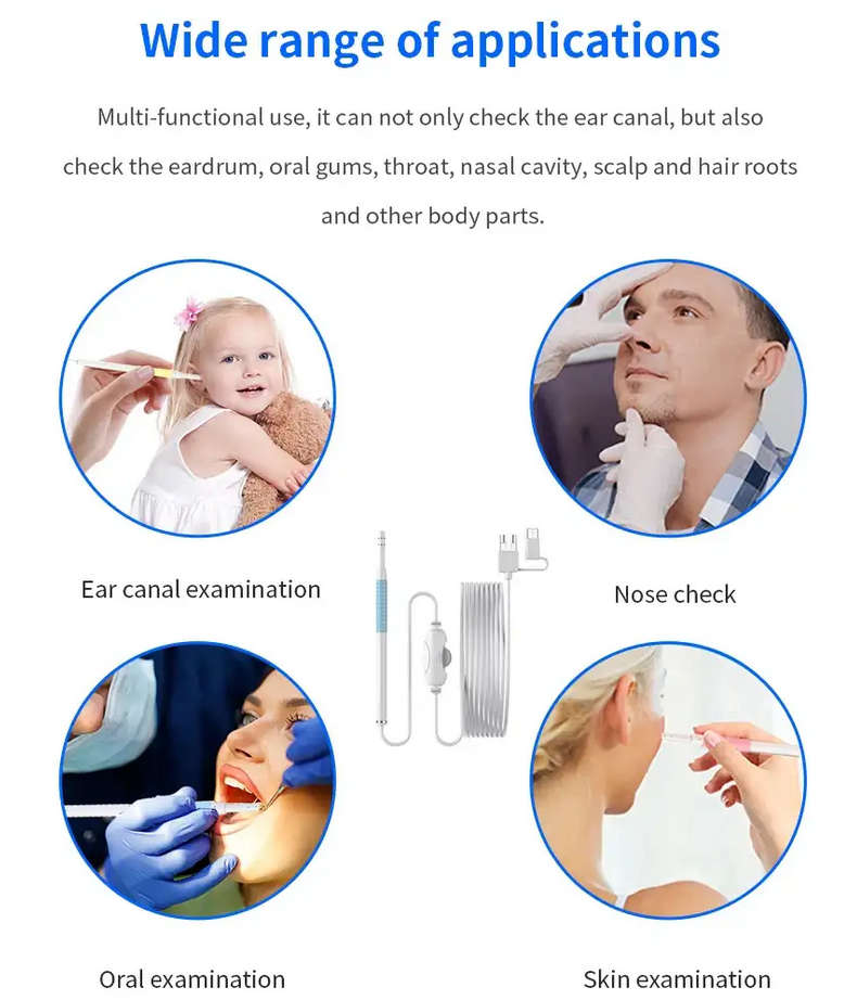 Visual Earpick with LED Camera Endoscope