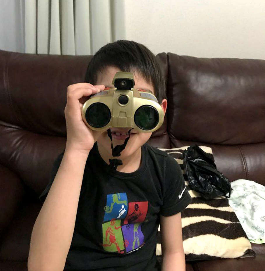 4x30 Pop-up Light Night Vision Binoculars for Children