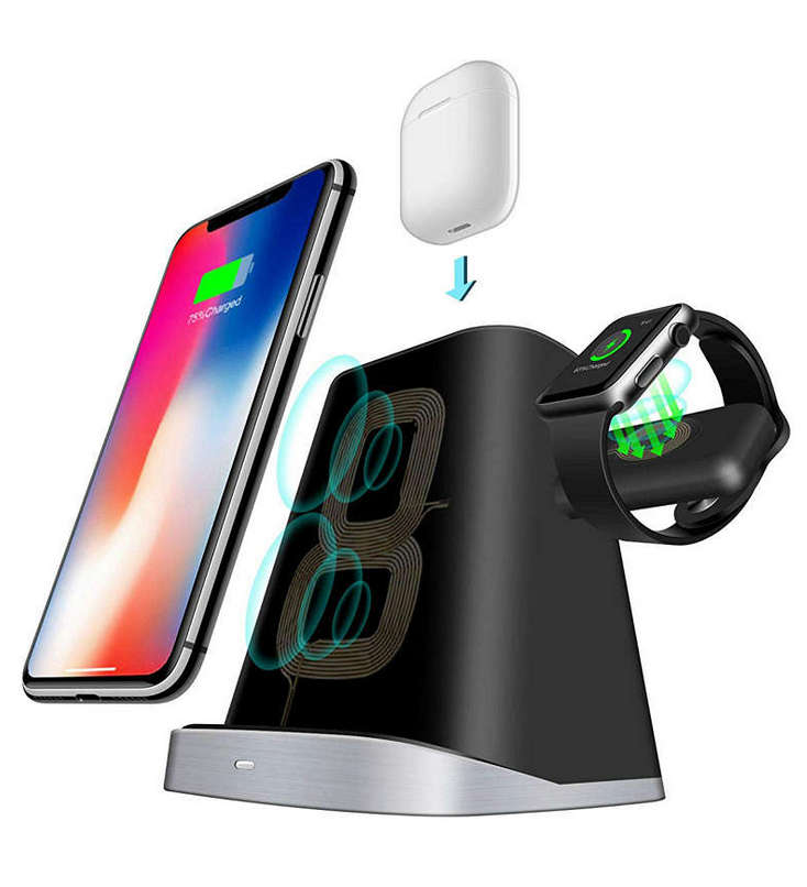 3 in 1 Wireless Charging Dock Station for Apple Watch AirPods