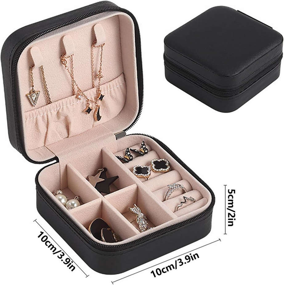 PU Leather Portable jewellery box travel case