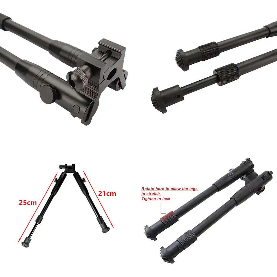 Adjustable Tactical Rifle Bipod Stabilizer