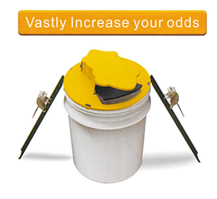 Flip Slide Bucket Lid Rat Trap Auto Reset Mouse Trap