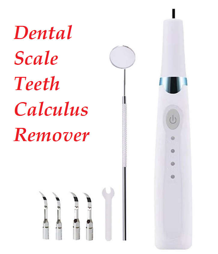 Ultrasonic Dental Scale Teeth Calculus Remover Kit 3 Modes