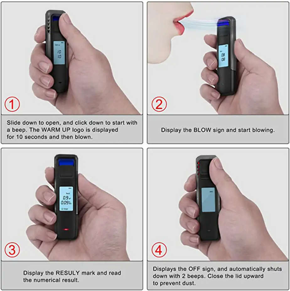 Non-Contact Digital LCD Alcohol Breath Analyzer
