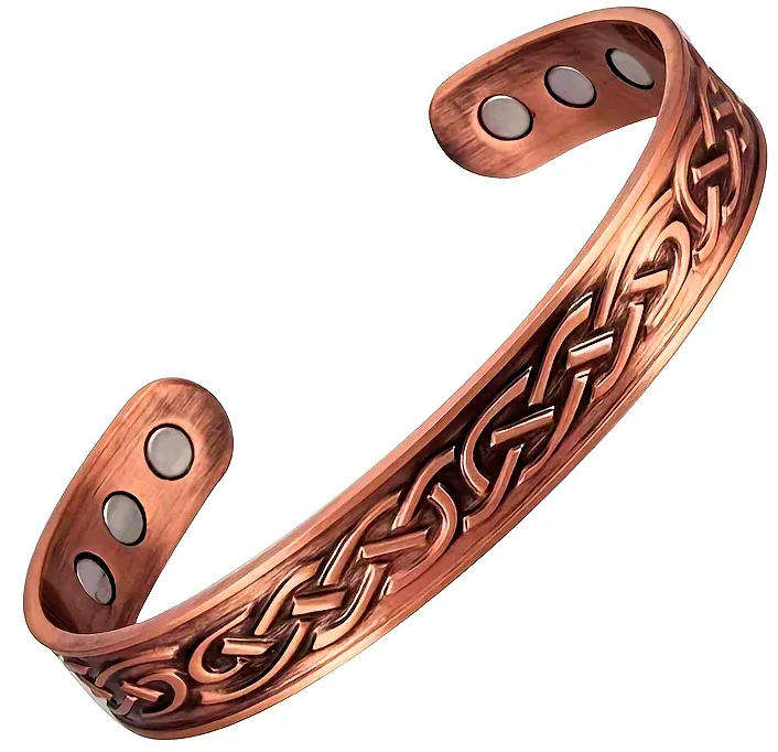 Magnetic Bracelet for Men Plated Vintage-Inspired Adjustable Retro Style