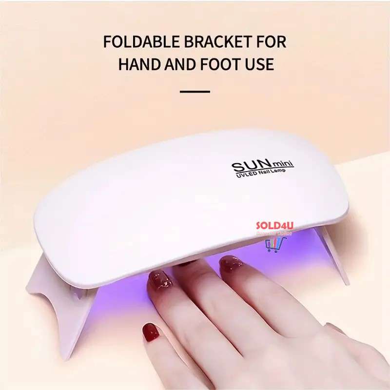 Mini UV Nail Dryer 6 UV LED - UV/LED Nail Lamp for Gel Varnish Curing