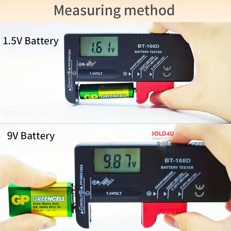 Digital LCD Battery Tester Universal  BT-168D
