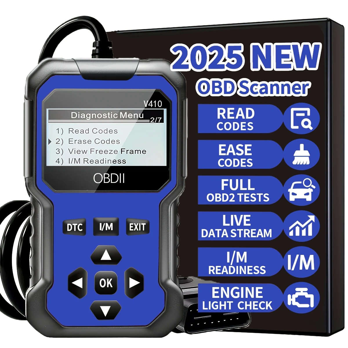 Car Fault Detector Code Reader OBD2 Scanner Diagnostic Tool