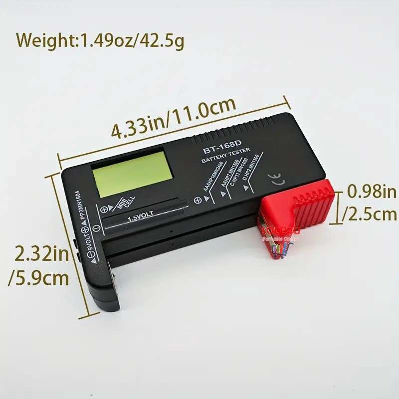 Digital LCD Battery Tester Universal  BT-168D