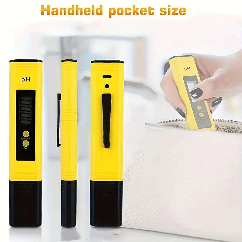 Digital pH Meter with Backlit LCD Display, 0-14 pH Range