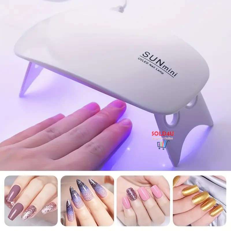 Mini UV Nail Dryer 6 UV LED - UV/LED Nail Lamp for Gel Varnish Curing