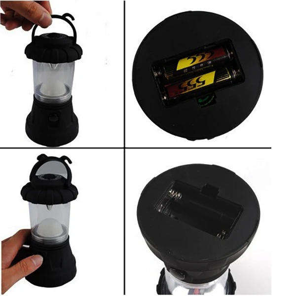 11 LED Bulbs Camping Fishing Bivouac Lantern Light built in Hook