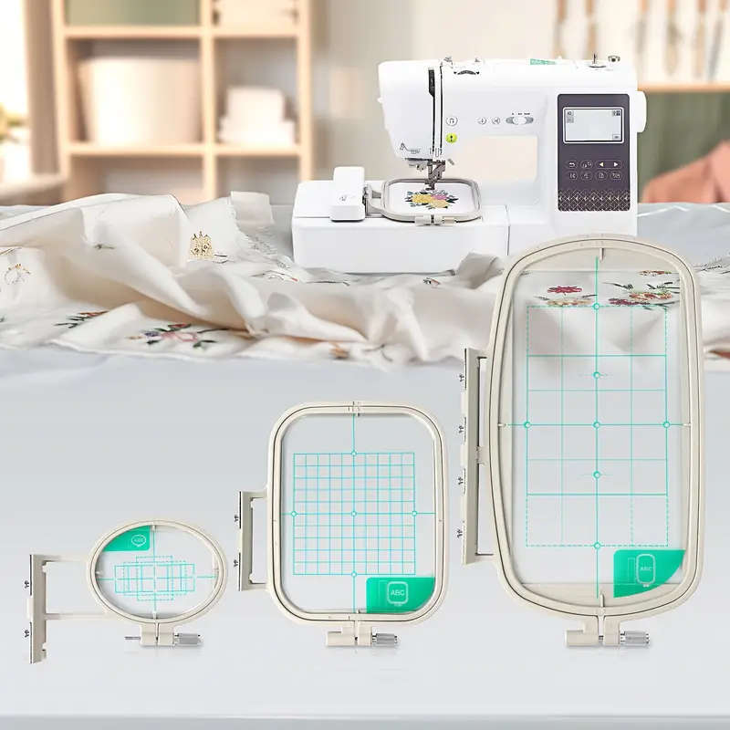 Embroidery Hoops Set for Brother Sewing Machines Set of 3