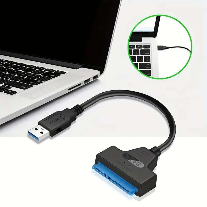 SATA To USB Cable - USB 3.0 Adapter Cable for 2.5` SATA SSD/HDD Drive