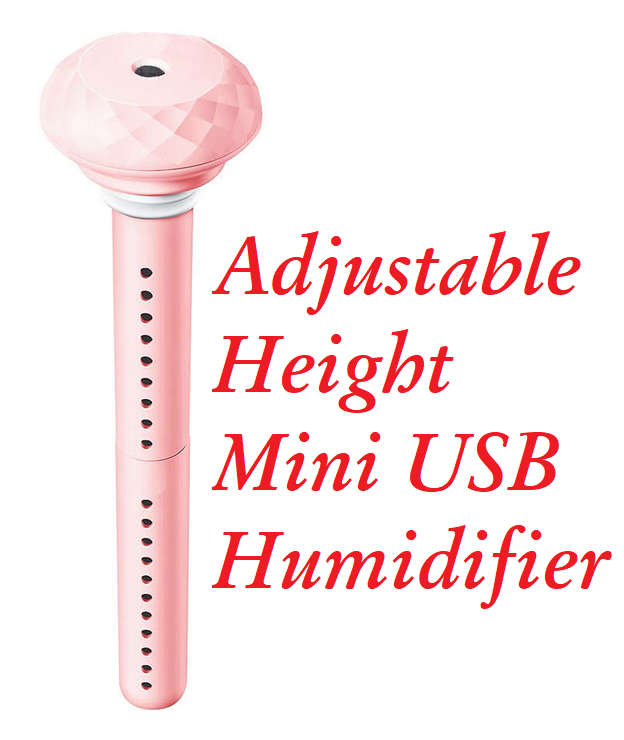 Adjustable Height Mini USB Humidifier - Fits any container