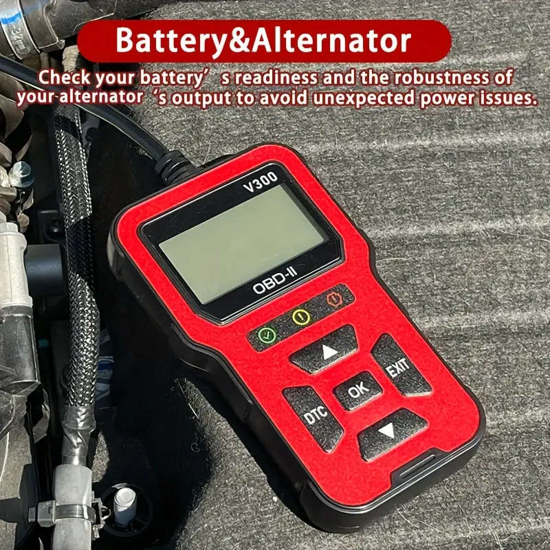 V300 Car Diagnostic Tool OBDII Engine Fault Reading