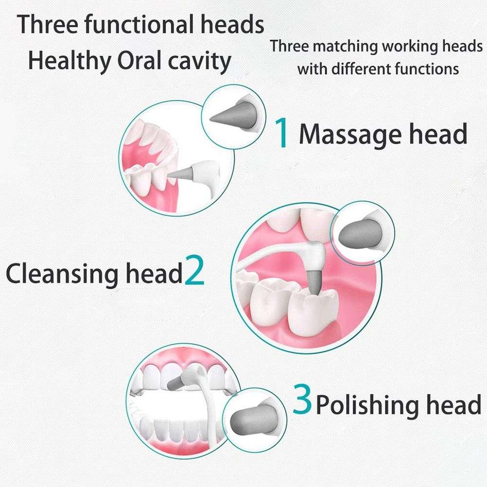 Electric Dental Calculus Remover Acoustic Vibration Light Guide