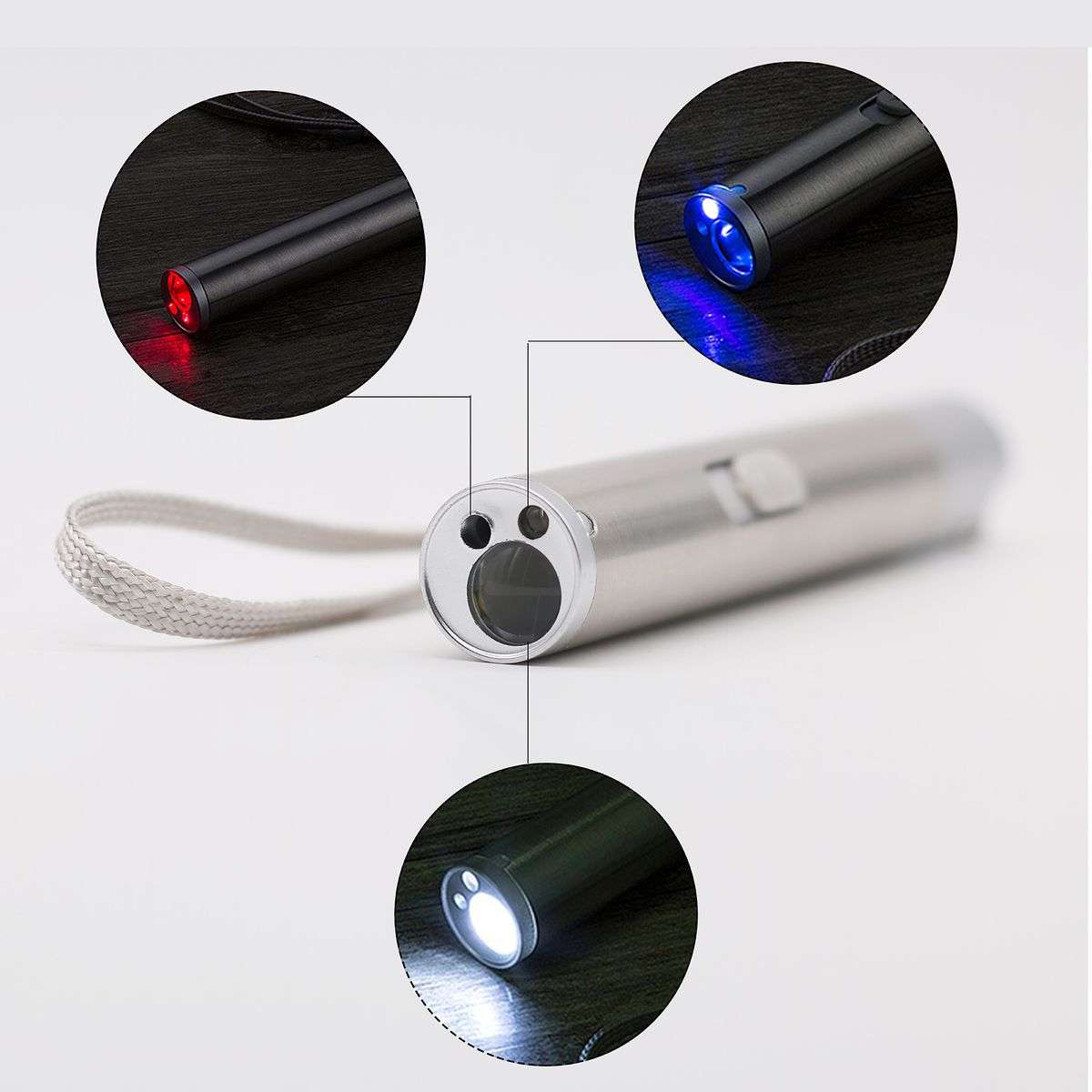3 in 1 Red Laser Pointer Interactive Torch & Ultraviolet light