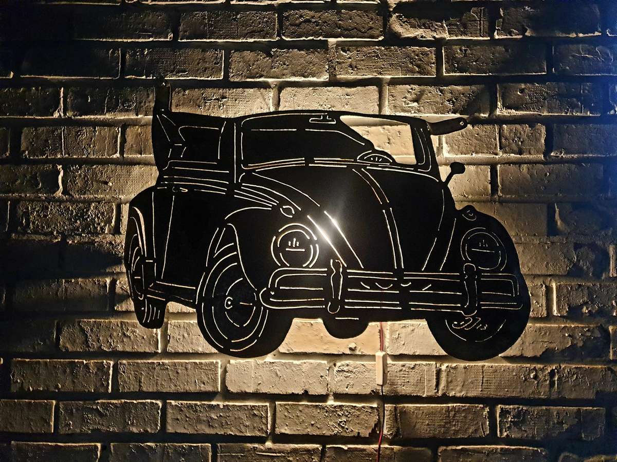 ONE OF A KIND VOLKSIE WALL LIGHT 850 X 550 MM