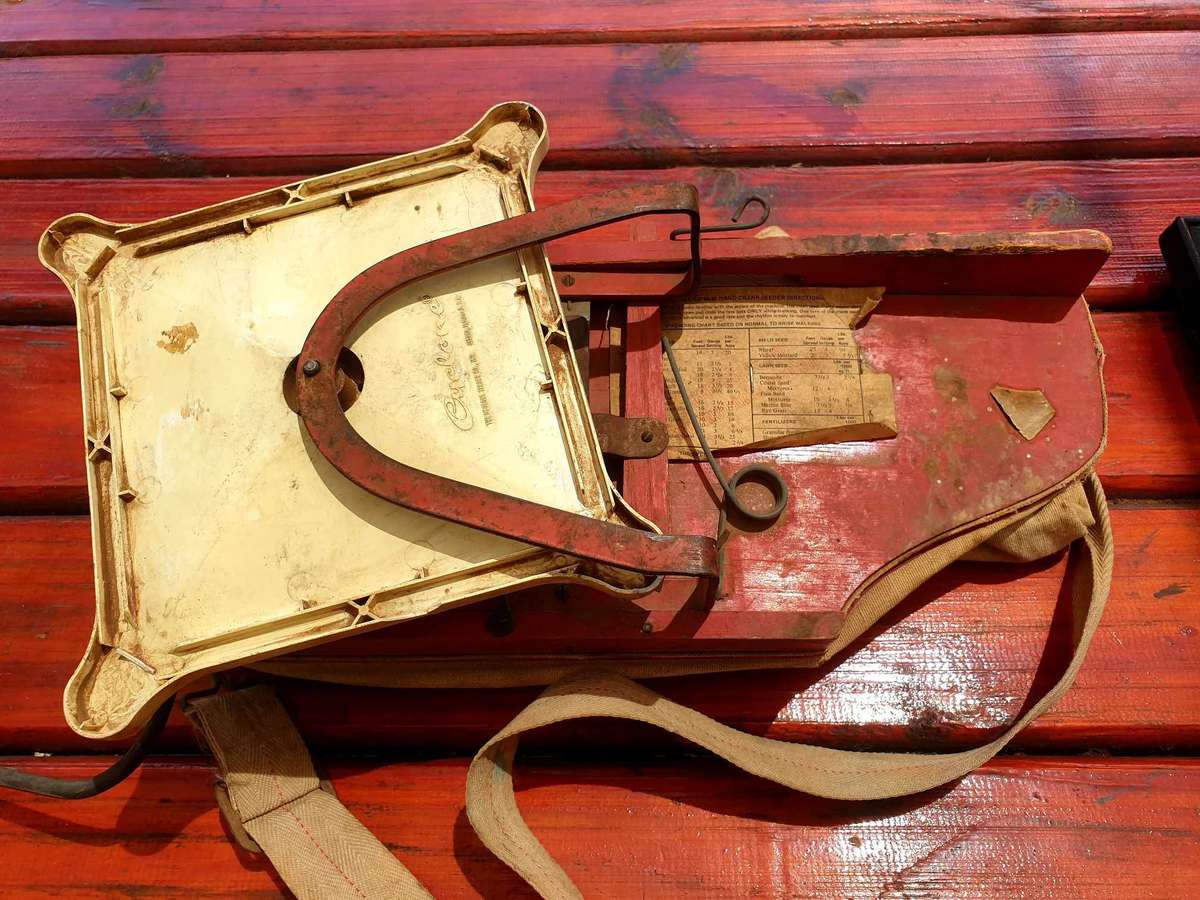 1925 PATENT  CYCLONE SEED THROWER