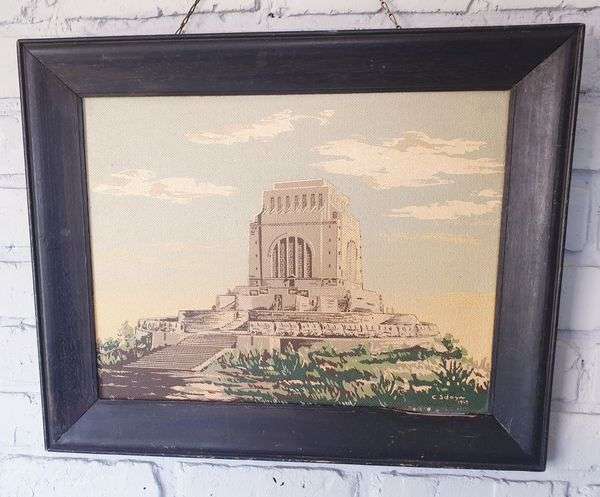 ORIGINAL SOUTH AFRICAN CARLO SDOYA OIL ON BOARD PAINTING 460 X 360 MM AFRICANA