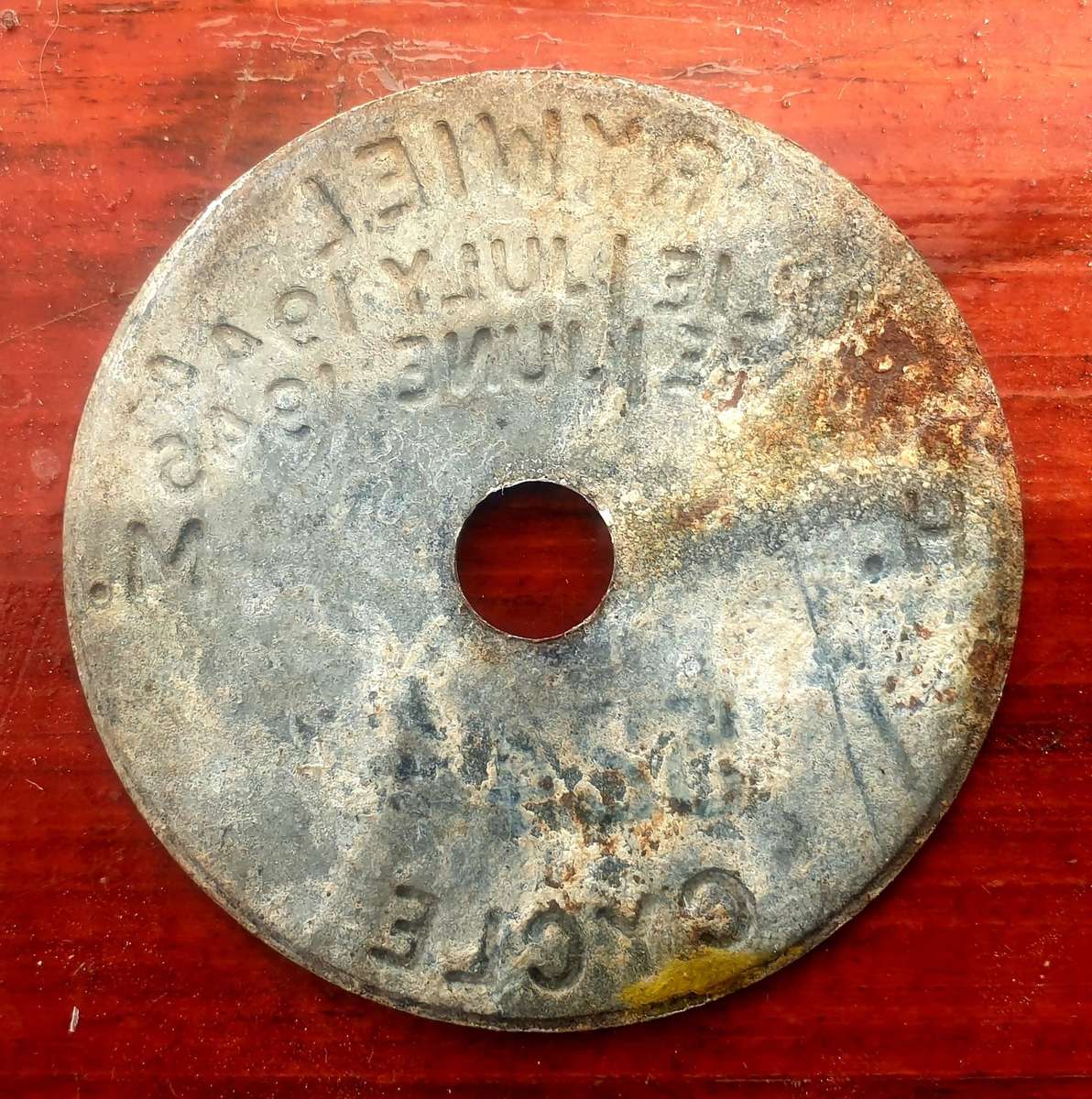 LARGE 1944/45 WW2 BICYCLE LICENSE