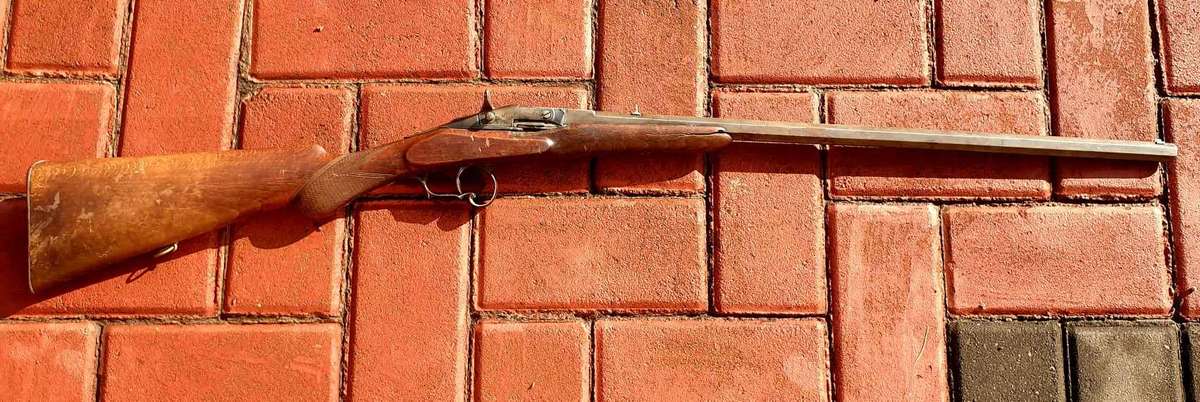 YEAR 1900 BELGIAN OCTOGON BARREL .22 NON- FUNCTIONAL DISPLAY.