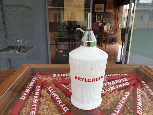 RARE BRYLCREEM DISPENSER DISPLAY
