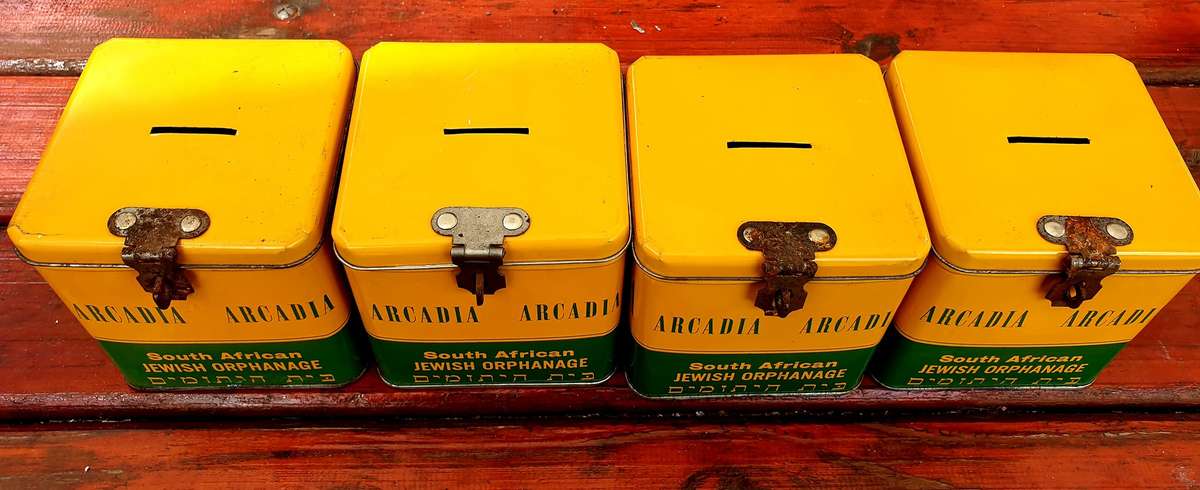 ARCADIA JEWISH ORPHANAGE COLLECTION MONEY BOXES