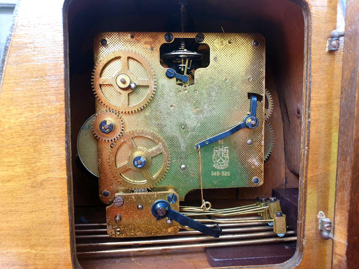 BEAUTIFUL 1965 MAXTER GERMANY MANTLE CLOCK.