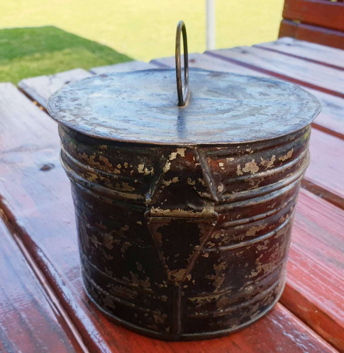 BOER WAR/ WW1 BRITISH ARMY STORAGE TIN