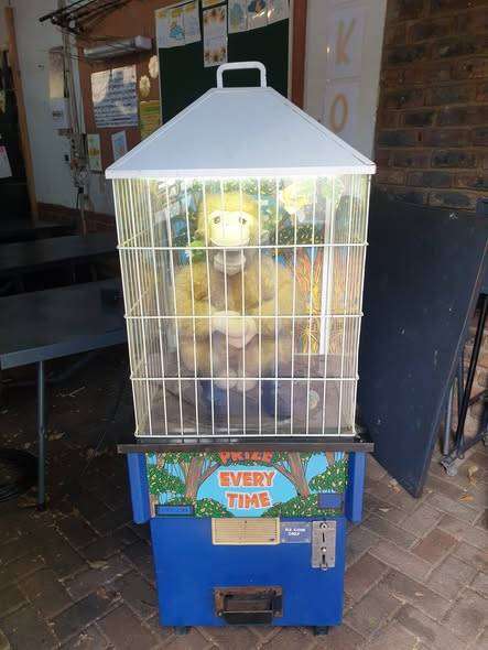EVERY TIME MONKEY MECHANICAL VENDING MACHINE