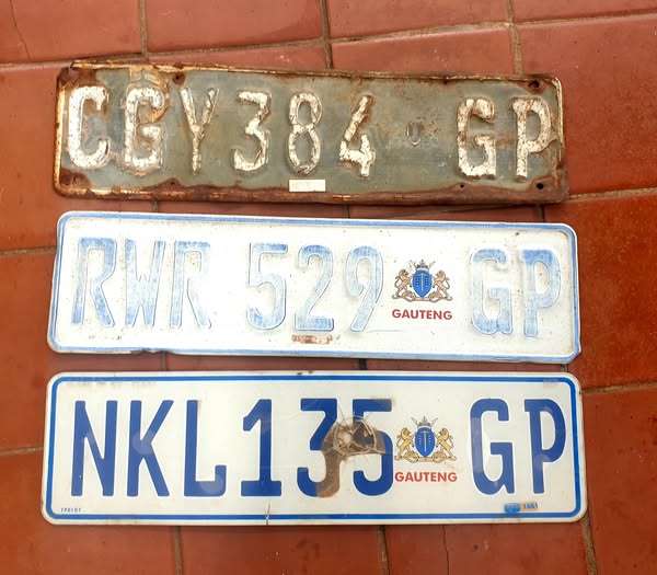 VINTAGE NUMBER PLATES