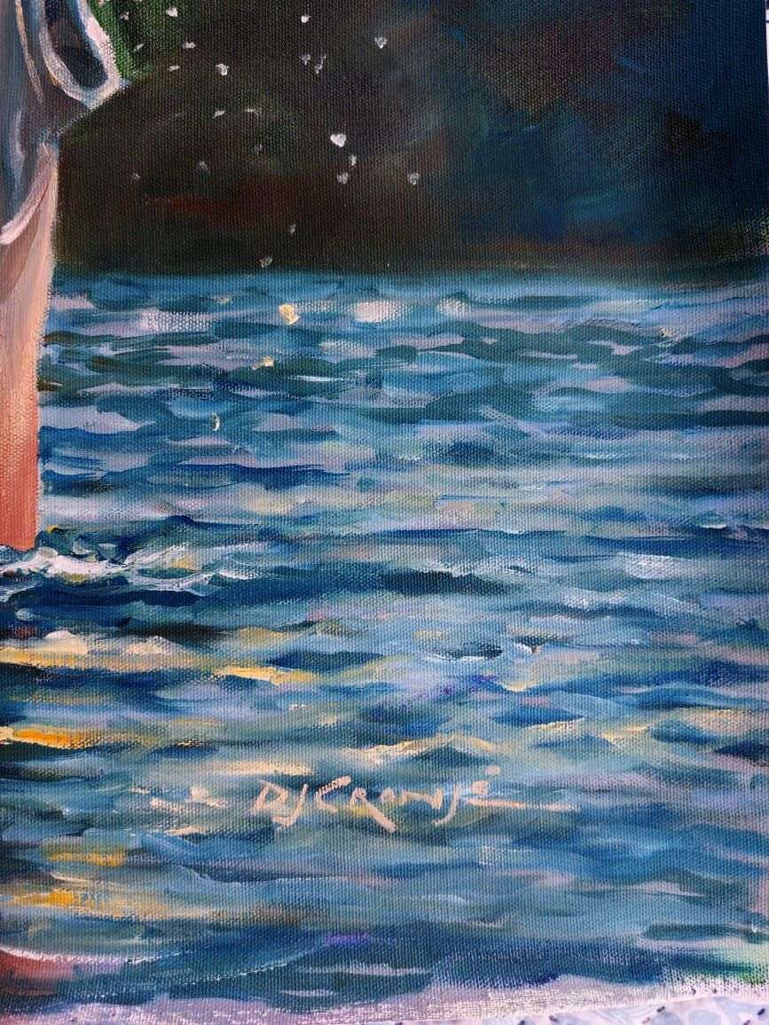 Refresh, Oil painting by Danie Cronjé on canvas roll, unframed