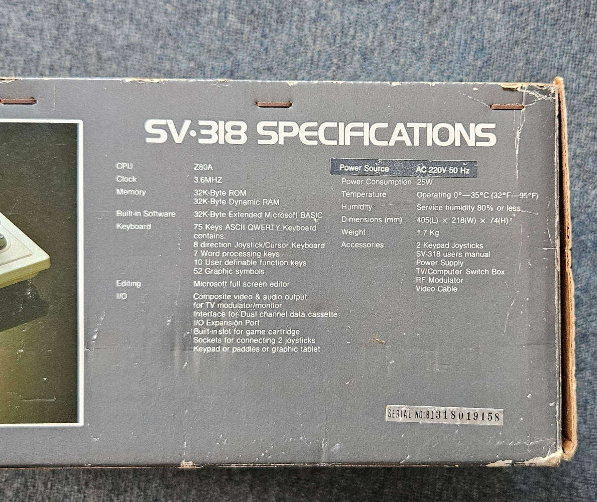 SpectraVideo Sv-318 Retro Computer