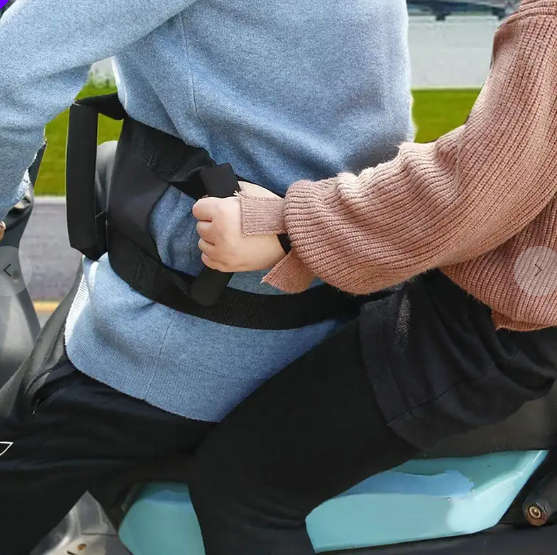 Motorcycle Passenger Safety Belt Rear Seat Grab Grip Protection Belt