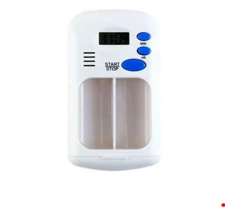 Mini Portable Daily Medicine Kit With Digital Alarm Clock Reminder
