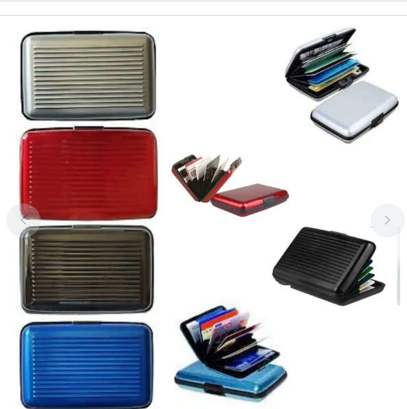 Secure Credit Card Protection Holder Waterproof Wallet - Silver