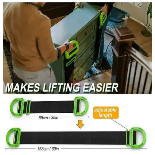Adjustable Lifting and Moving Strap Lift and Carry Virtually Anything up to 275 KG