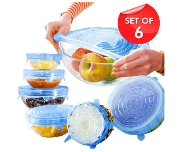 Reusable Silicone Stretch Lid For Food Preservation