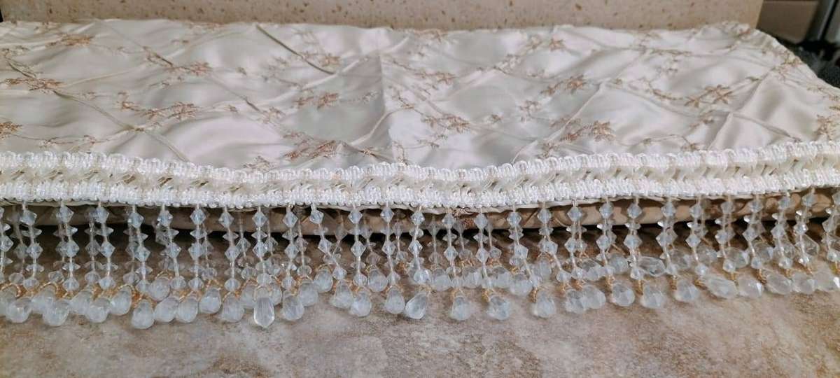 Superior Quality Extra Long 3 Meter Embroidered With Beads Table Runner