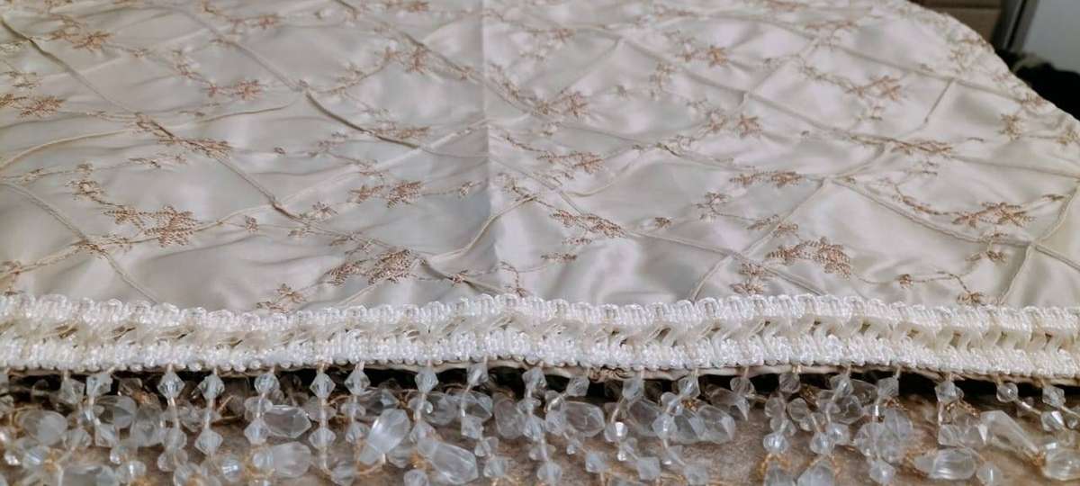 Superior Quality Extra Long 3 Meter Embroidered With Beads Table Runner