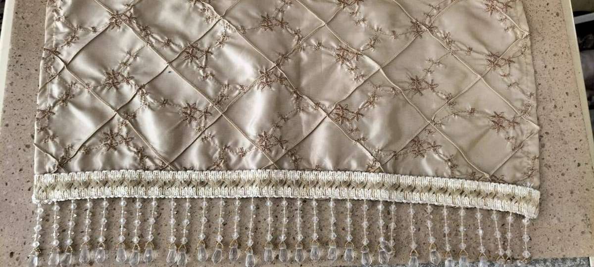 Superior Quality Extra Long 3 Meter Embroidered With Beads Table Runner